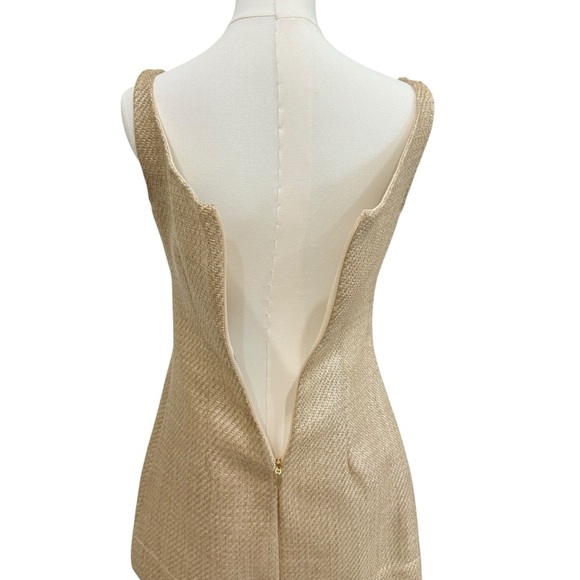 Antonio Melani X The Style Bungalow Manana Mini Raffia Dress NWT Natural $199 - Picture 10 of 16